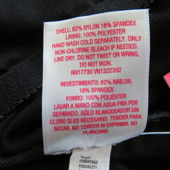 Xhilaration Black Silver Studs Women’s One Piece Sleeveless Swimsuit L - Picture 9 of 12